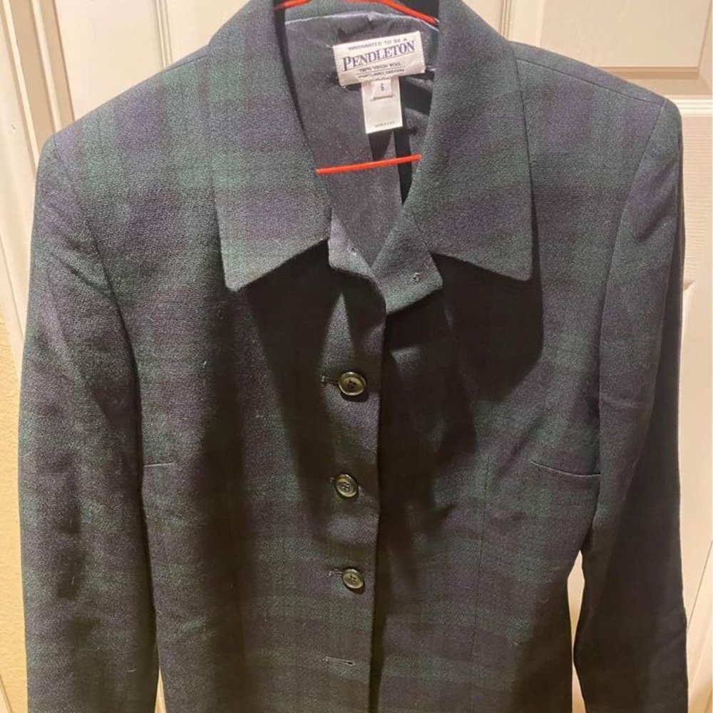 NEW - Vintage Pendleton Black Watch Tartan Wool Jacket /Blazar (New with tags)